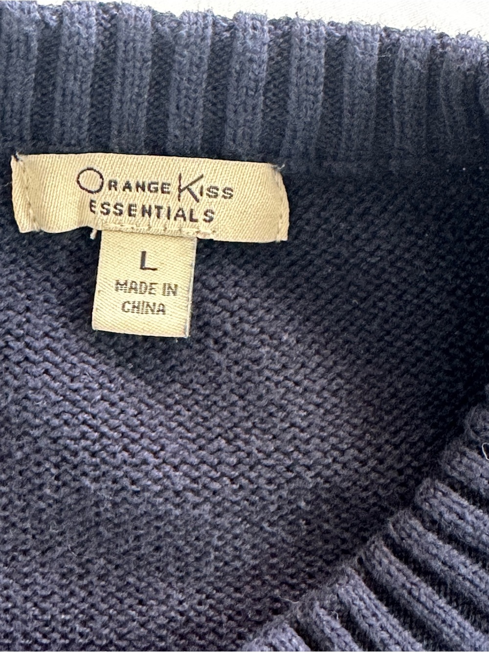 Orange Kiss Essentials Navy Red Lobster Knit Sweater Large Coastal Preppy - Picture 4 of 10